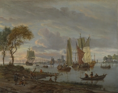 A River View by Abraham Storck