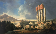 A View of the Monuments of Easter Island, Rapanui by William Hodges