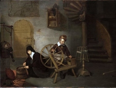 A Wool Spinner and His Wife