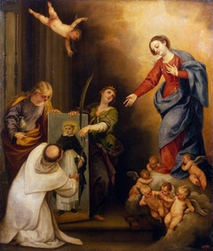 Appearance of Virgin to a Dominican Monk in Soriano by Pedro Atanasio Bocanegra