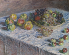 Apples and Grapes by Claude Monet