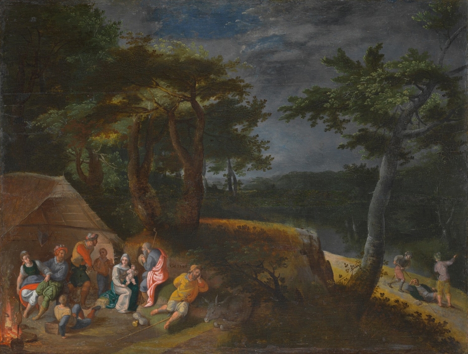 Attack on the Holy Family Resting during their Flight into Egypt