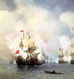 Battle of Chios on 24 June, 1770 by Ivan Ayvazovsky