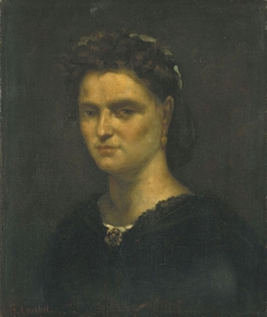 Bildnis einer Dame by Gustave Courbet