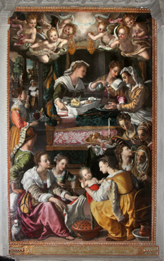 Birth of the Virgin by Alessandro Allori