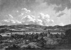 Blick von Aschaffenburg nach Goldbach (Aschaffenburger Zyklus) by Ferdinand Kobell