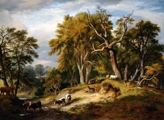 Cattle and Deer in Calke Park