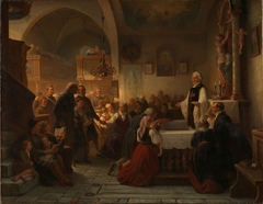 Celebrating Communion in a Swedish Parish Church by Bengt Nordenberg