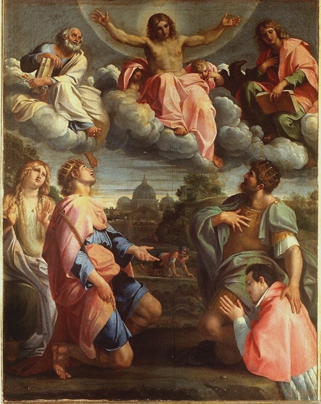 Christ In Glory Annibale Carracci Artwork On Useum