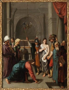 Christus en de overspelige vrouw by Nicolaes Eliaszoon Pickenoy