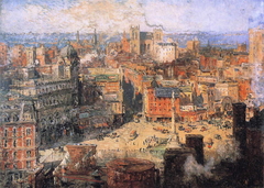 Columbus Circle by Colin Campbell Cooper