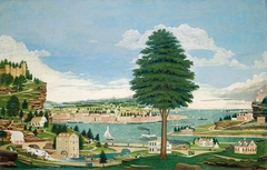 Composite Harbor Scene with Castle by Jurgan Frederick Huge