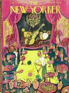 Cover Design for The New Yorker - January 2, 1943 by Ludwig Bemelmans