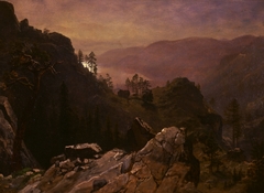 Dawn at Donner Lake by Albert Bierstadt