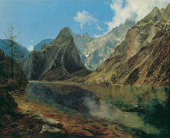 Der Königssee mit dem Watzmann by Adalbert Stifter