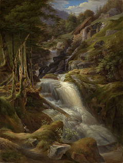 Der Triberger Wasserfall by Karl Ludwig Frommel