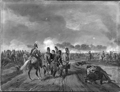 Die Verwundung Anton von Heiligensteins in der Schlacht bei Hanau im Jahr 1813