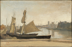 Dunkerque, Fishing Boats tied to the Wharf