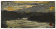 Effet de ciel sur une rivière by Jean-Baptiste Carpeaux