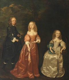 Elizabeth Murray, Countess of Dysart (1626-1698), with her First Husband, Sir Lionel Tollemache (1624-1669), and her Sister, Margaret Murray, Lady Maynard (c.1638-1682) by Joan Carlile
