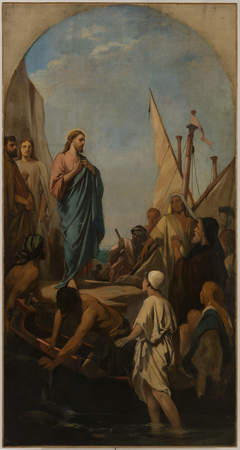 Esquisse pour Saint-Louis-en-l'Ile : Le Christ prêchant by Charles Camille Chazal