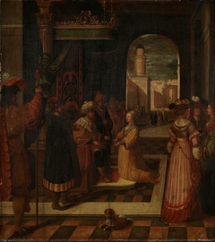 Esther and Ahasuerus by Ambrosius Francken I