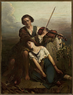 Fiddler and a gypsy (Solace).