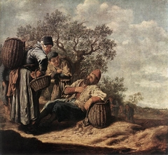 Fisherfolk in a Landscape by Pieter de Molijn