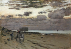 Gathering Seaweed by Jean-Charles Cazin