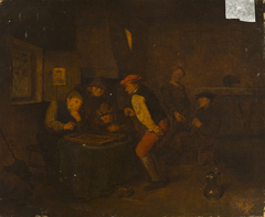 Genre Scene in an Inn (Backgammon Game) by anonymous painter