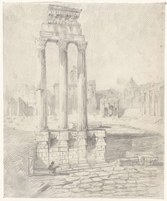 Gezicht op het Forum Romanum en de Campidoglio by Thomas Cool