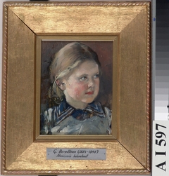 Head of a Girl, Study for the Family Portrait of Baron Magnus von Born by Gunnar Berndtson