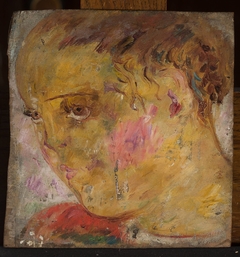 Head of a little girl in profile by Tadeusz Makowski