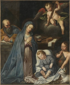 Heilige Familie mit Johannesknaben (Kopie nach) by Johann Ulrich Loth