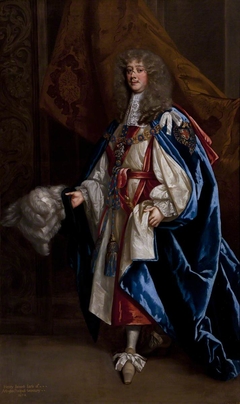 Henry Bennet, 1st Earl of Arlington (1618-1685) in Garter Robes by Peter Lely