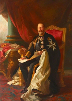 HM King George V (1865–1936) by Edward Caruana Dingli