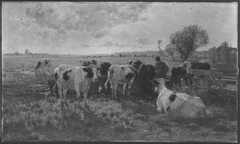 Holländische Viehweide by Hermann Baisch