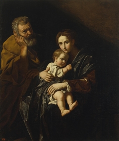 Holy Family by Bartolomeo Cavarozzi