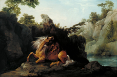 Horse Devoured by a Lion by George Stubbs