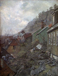 Houses in Kragerø by Frits Thaulow