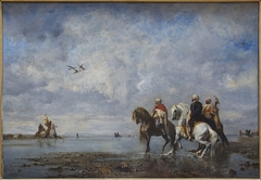 Hunting heron, Algeria by Eugène Fromentin
