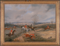 Hunting Scene: Drawing the Cover by Henry Thomas Alken