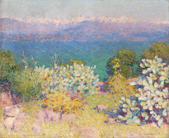 In the morning, Alpes Maritimes from Antibes by John Peter Russell