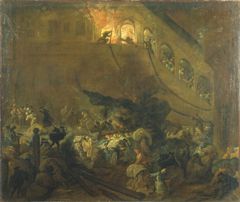 Incendie de la Chambre des comptes, le 27 octobre 1737 by Unknown Artist