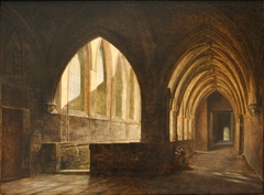 Intérieur du cloître de la cathédrale Saint-Sauveur d'Aix by Louis Nicolas Philippe Auguste de Forbin