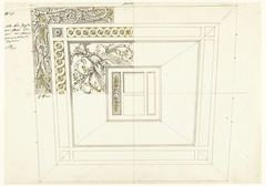 Interieurdecoratie van statenjacht met vogelfiguur by Pieter Jansz. Post