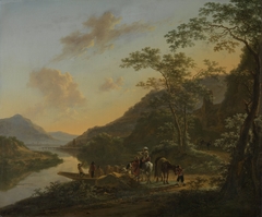Italian Landscape with Travellers by Jan Both