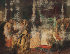 Kaiser Joseph II. auf dem Totenbett by Georg Conräder