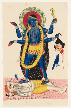 Kali Trampling Upon Shiva