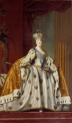 Katharina II af Rusland i kroningsdragt by Vigilius Eriksen